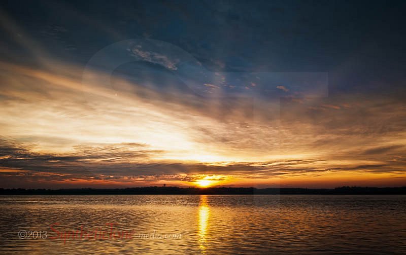 Sunset Over the Reservoir