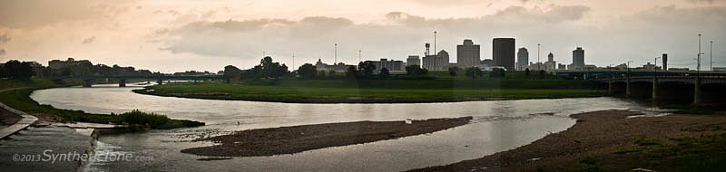 Dayton Skyline by River