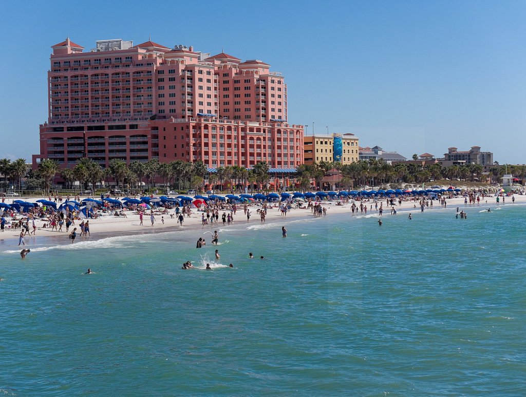 Sunny Spring Day On Clearwater Beach